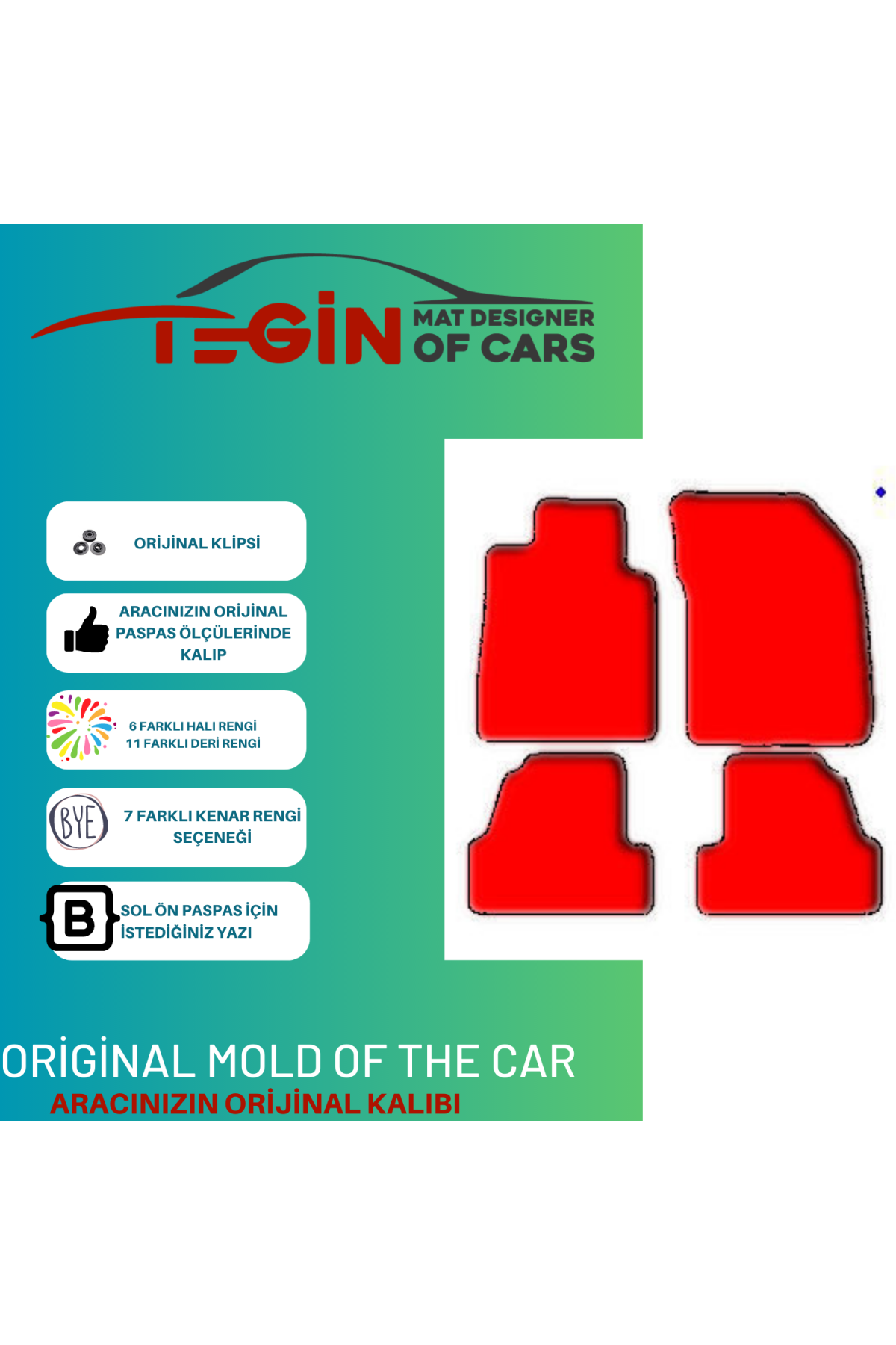 Opel Meriva B 2010-2017 Prime Siyah Kırmızı Deri Kırmızı Kenar Pa