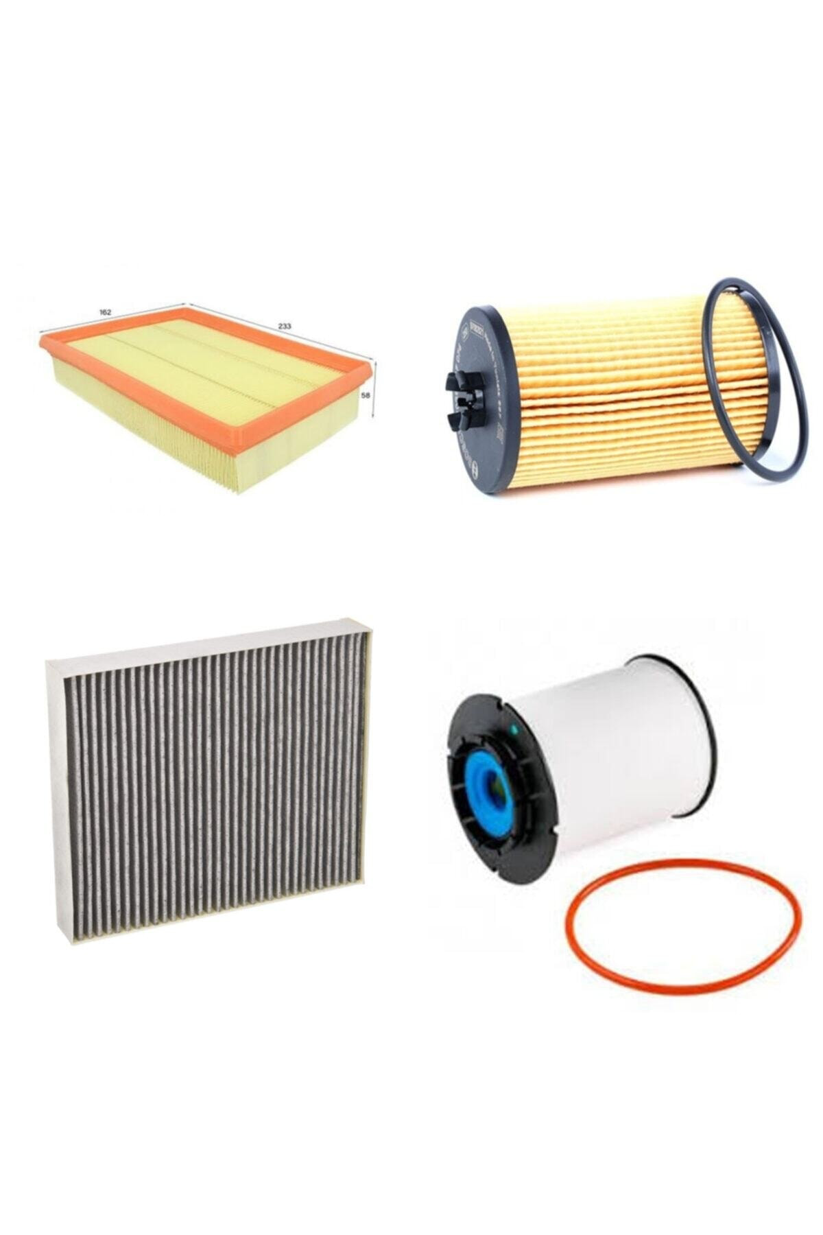 Bosch Opel Mokka 1.6 Dci Dizel 2015 - 2016 Hava + Yağ F.+ Yakit F. + Po