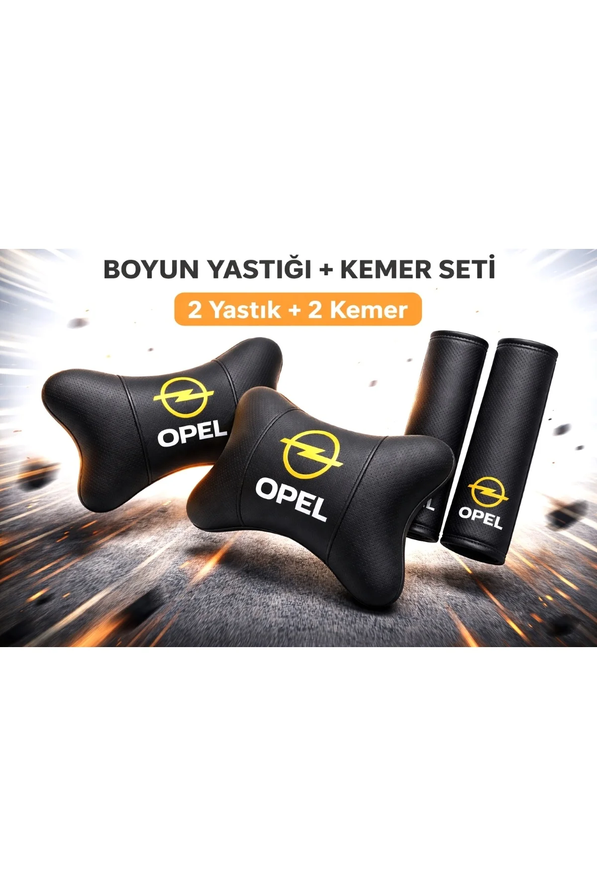 Opel Papyon Yastık Boyun Yastığı + Emniyet Kemeri Kılıfı Takım Opel Papyon Yastık Boyun Yastığı + Emniyet Kemeri Kılıfı Takım - Görsel 3