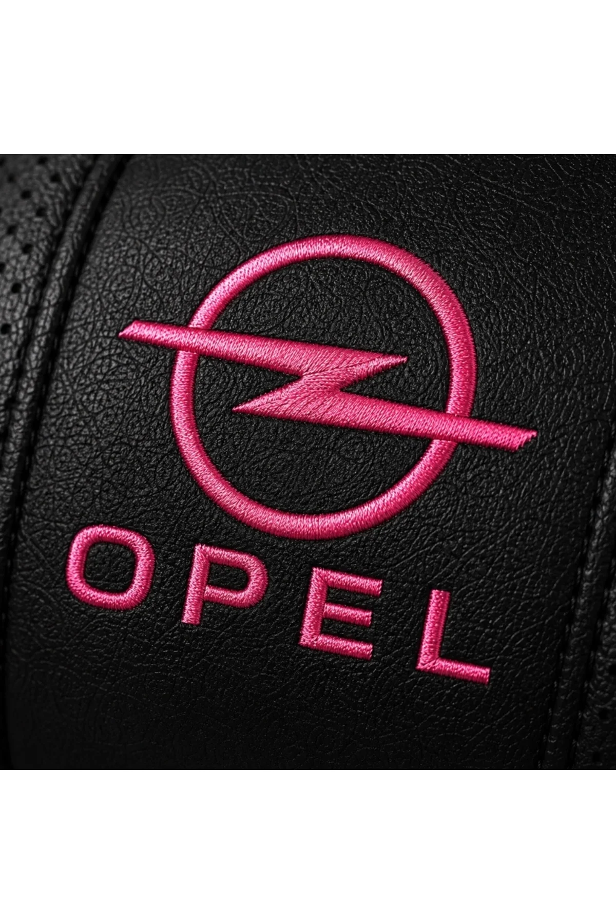 Opel Pink Serisi 2’li Boyun Yastığı + 2’li Emniyet Kemer Pedi Seti Siyah Pembe Nakışlı - Görsel 2