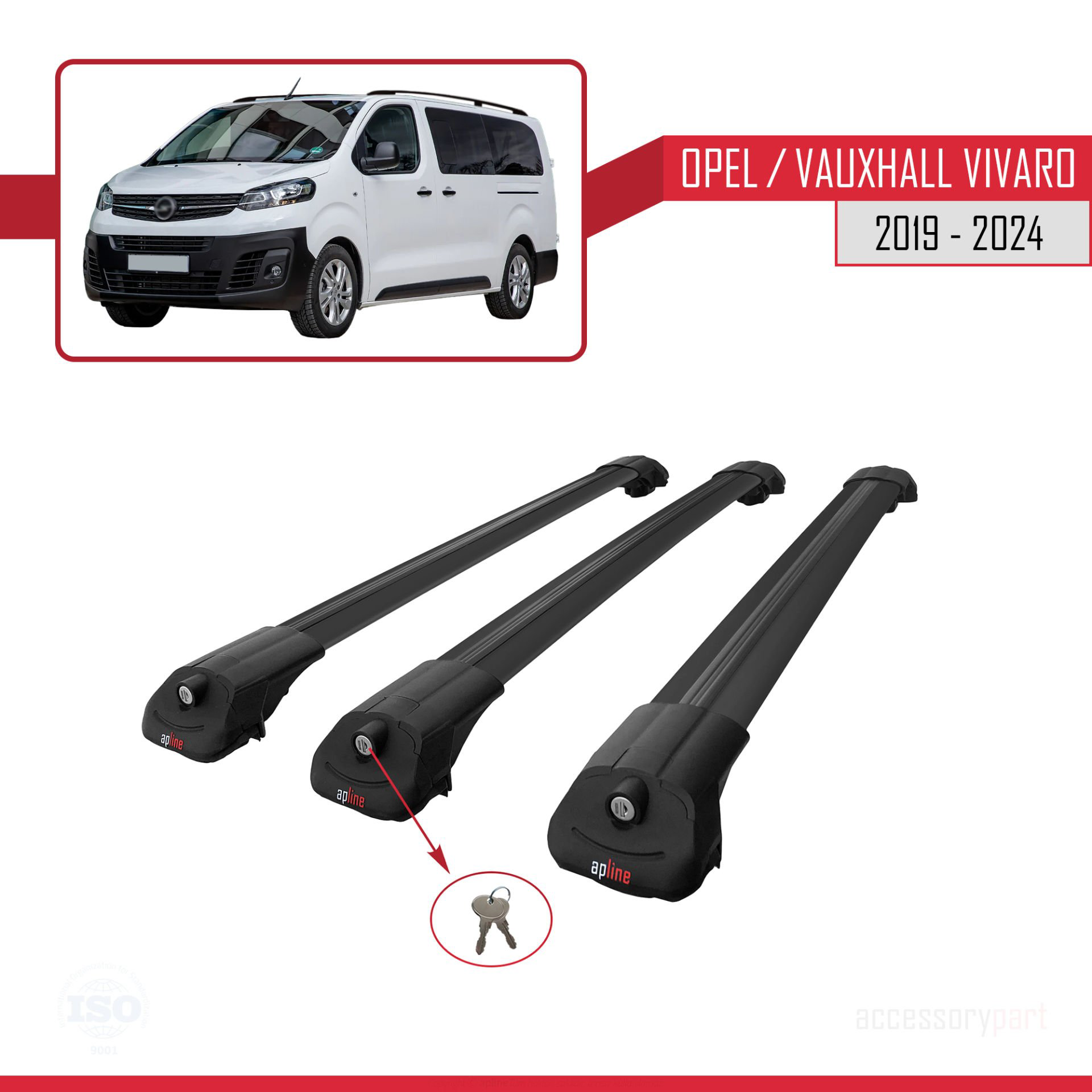 Opel / Vauxhall Vivaro 2019 ve Sonrası ile uyumlu ACE-1 Ara Atkı 