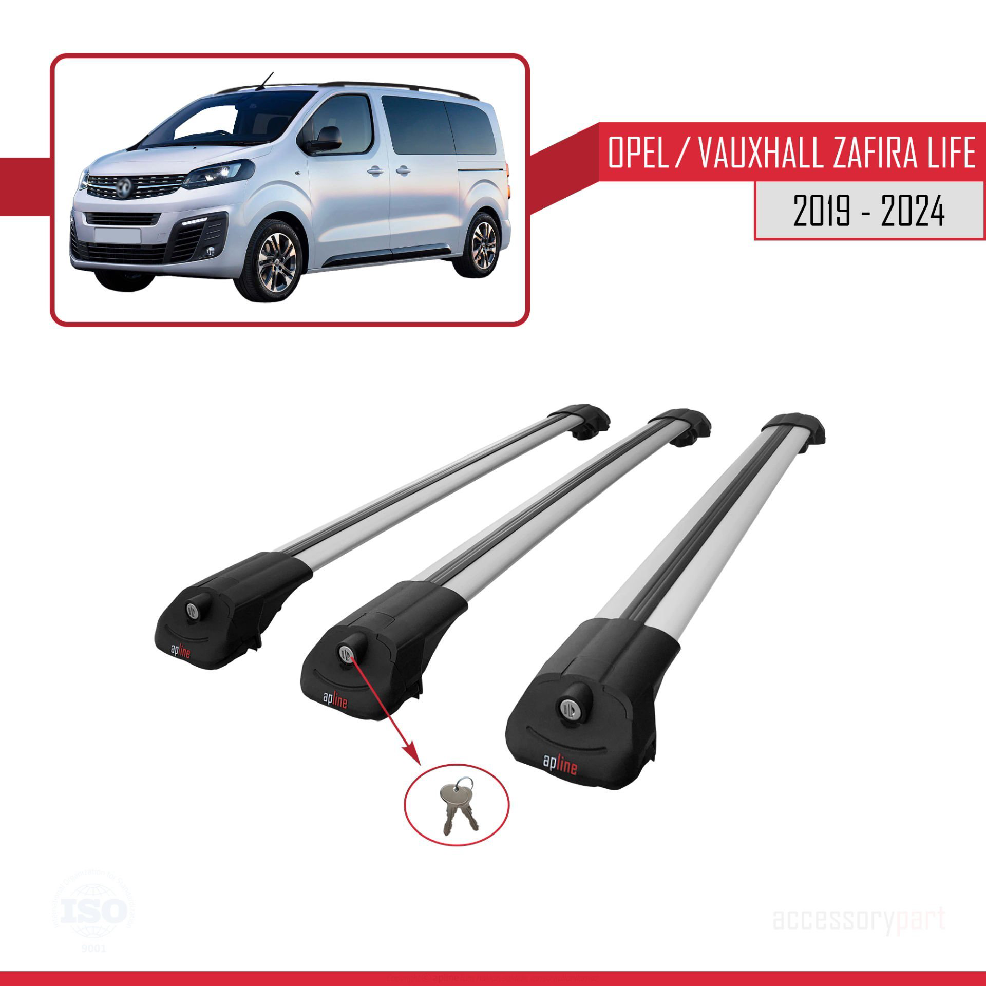 Opel / Vauxhall Zafira Life 2019 ve Sonrası ile uyumlu ACE-1 Ara 