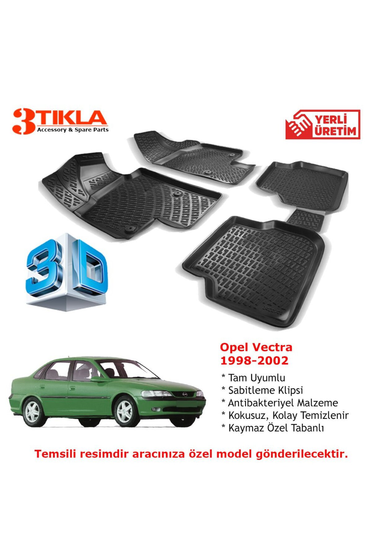 Opel Vectra 1998-2002 Premium 3D Havuzlu Paspas Seti Fiyatı, Yorumları ve Özellikleri