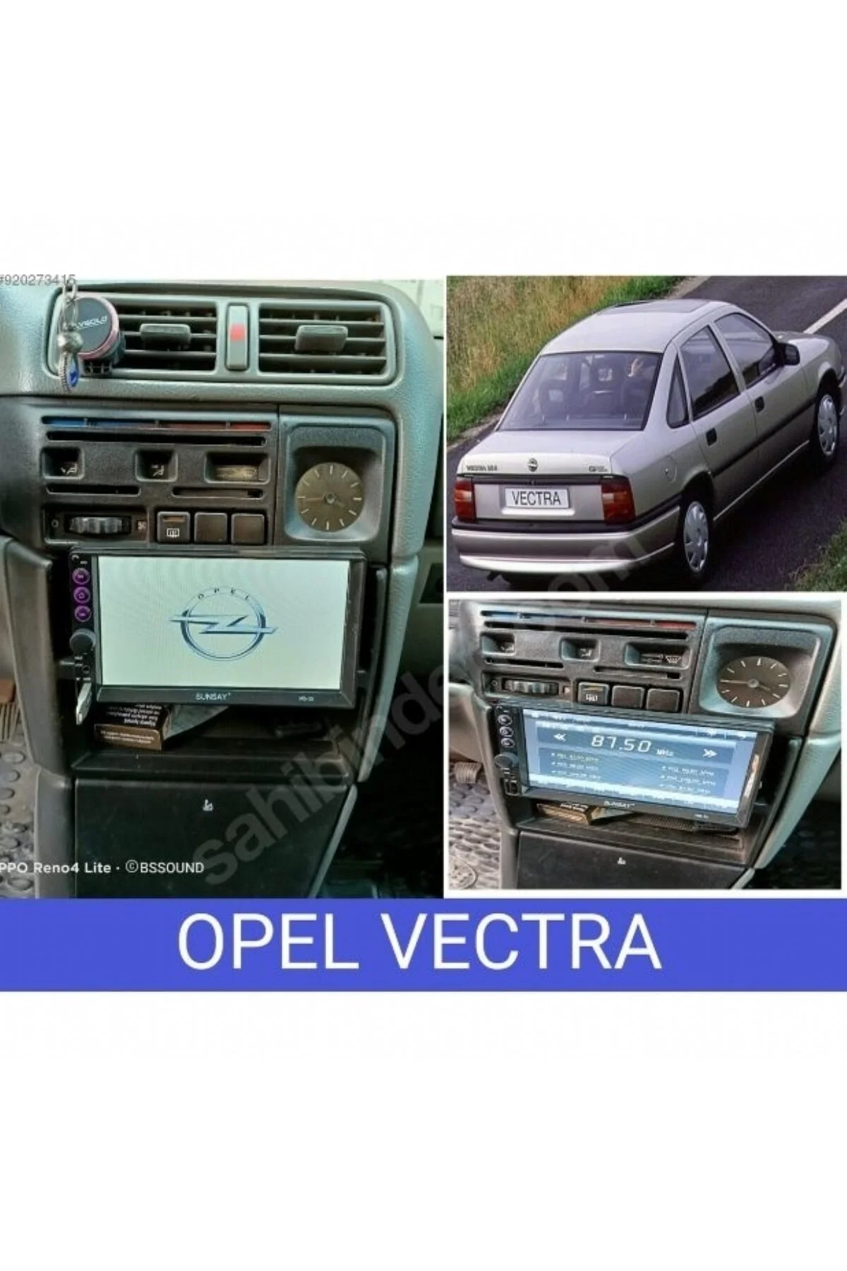 Opel Vectra Özel Üretim BlueWay Double Teyp 7 inç Arka kasa Ayarlanabilir ince 2 Mirrorlink Kamera H