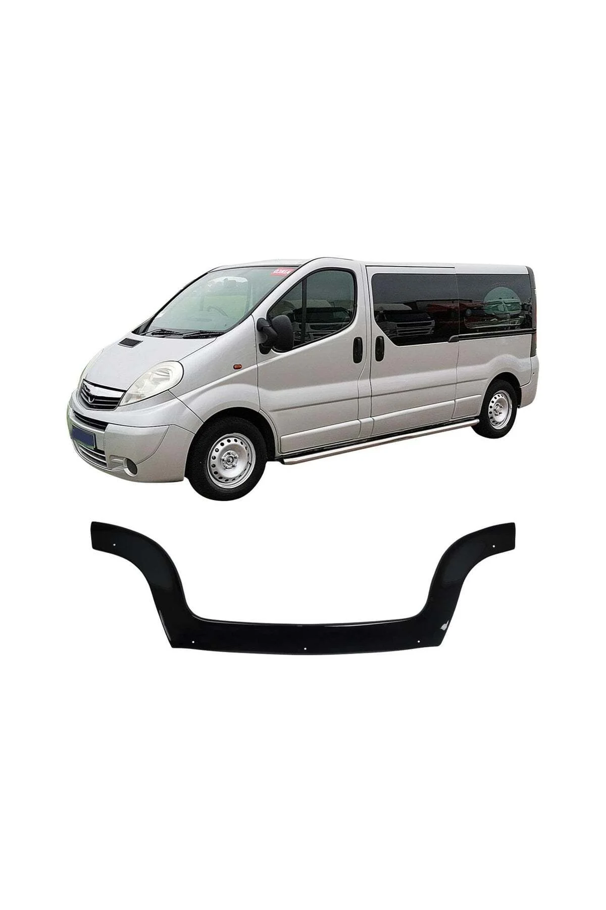 Opel Vivaro 2001-2014 (Geniş model) Uyumlu Kaput Rüzgarlığı Ön Kaput Koruma ABS Parlak Siyah Opel Vivaro 2001-2014 (Geniş model) Uyumlu Kaput Rüzgarlığı Ön Kaput Koruma ABS Parlak Siyah - Görsel 2