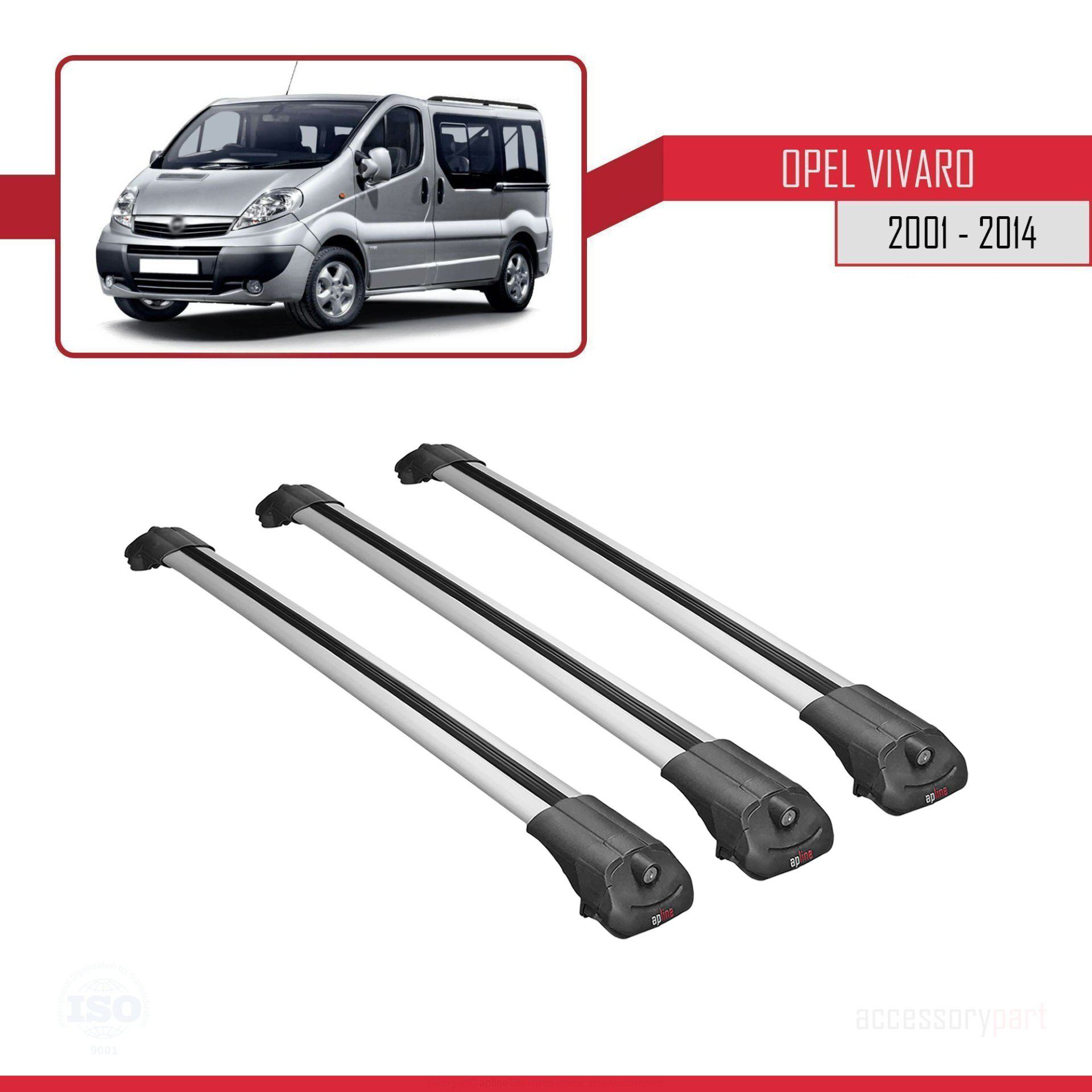 Opel Vivaro 2001-2014 Arası ile uyumlu ACE-1 Ara Atkı Tavan Barı 