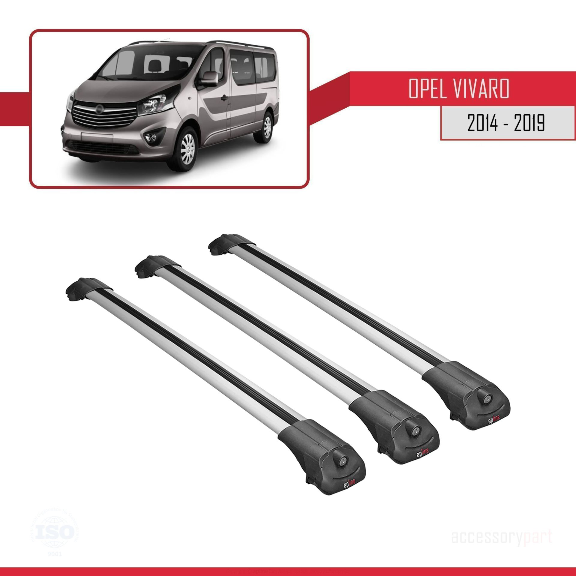 Opel Vivaro 2014-2019 Arası ile uyumlu ACE-1 Ara Atkı Tavan Barı 
