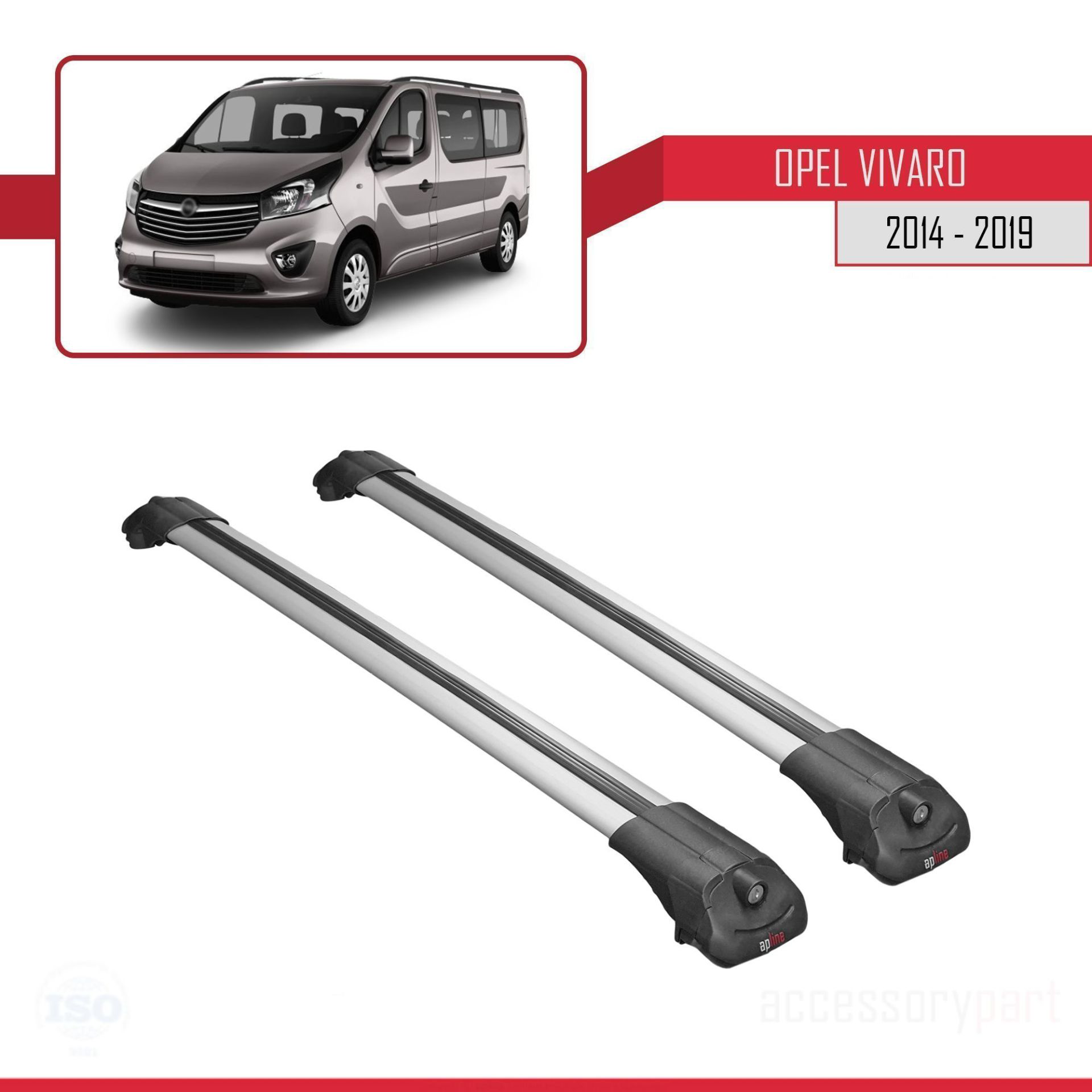 Opel Vivaro 2014-2019 Arası ile uyumlu ACE-1 Ara Atkı Tavan Barı 