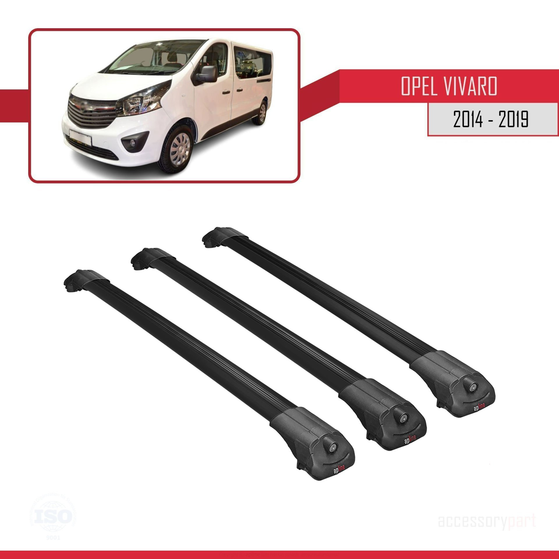 Opel Vivaro 2014-2019 Arası ile uyumlu ACE-1 Ara Atkı Tavan Barı 