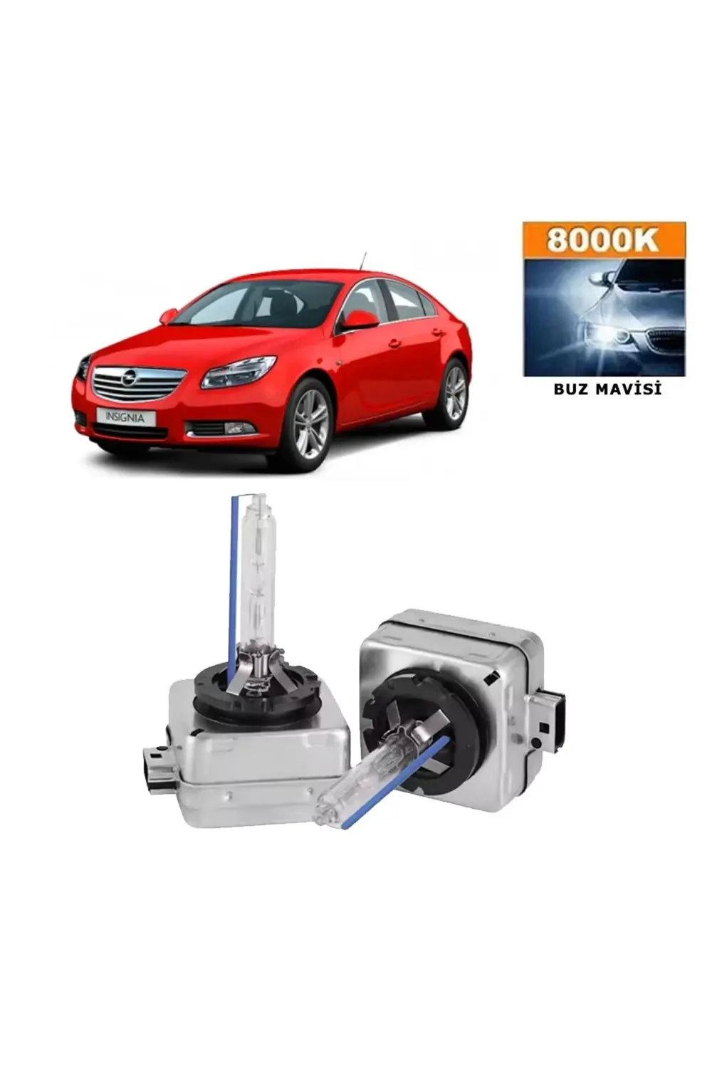 Ople Insignia COSMO 2014-2017 D3S / D3R 8000K Buz Mavisi HID Xeno