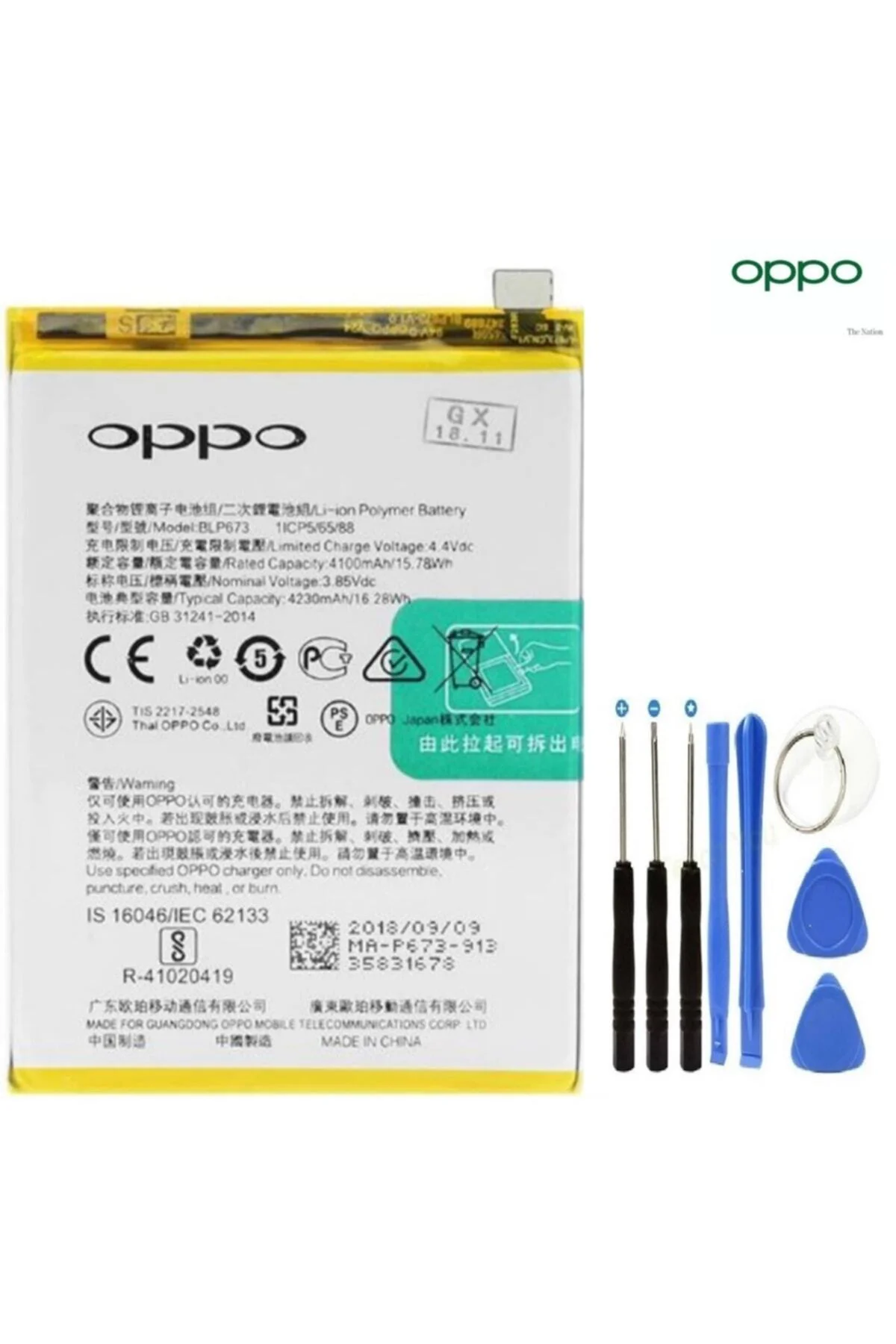 Oppo A12/a31 Pil Batarya Blp673+tamir Seti