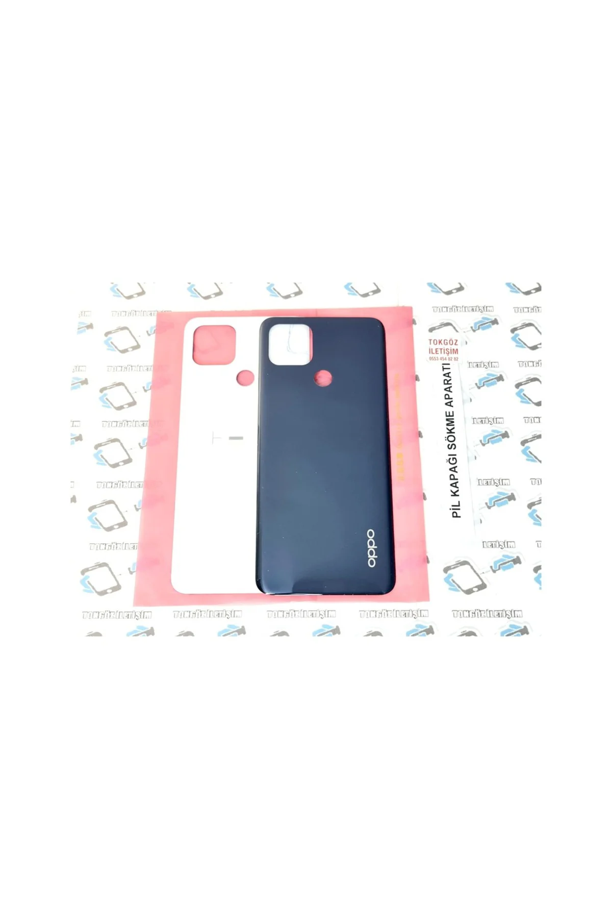 Oppo A15 A15S Arka Kapak Batarya Pil Kapağı (275879644) Siyah