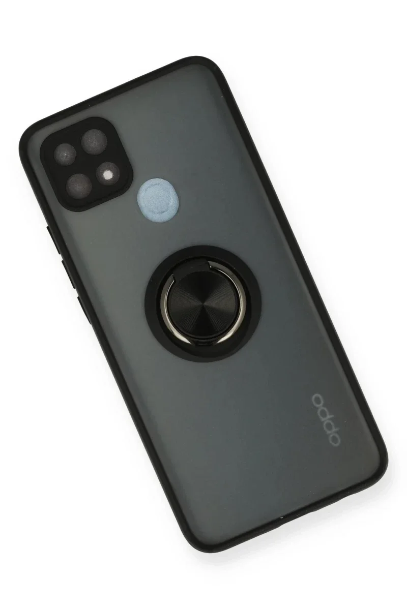 Oppo A15 Kılıf Montreal Yüzüklü Silikon Kapak - Siyah Fiyatı, Yorumları ve Özellikleri