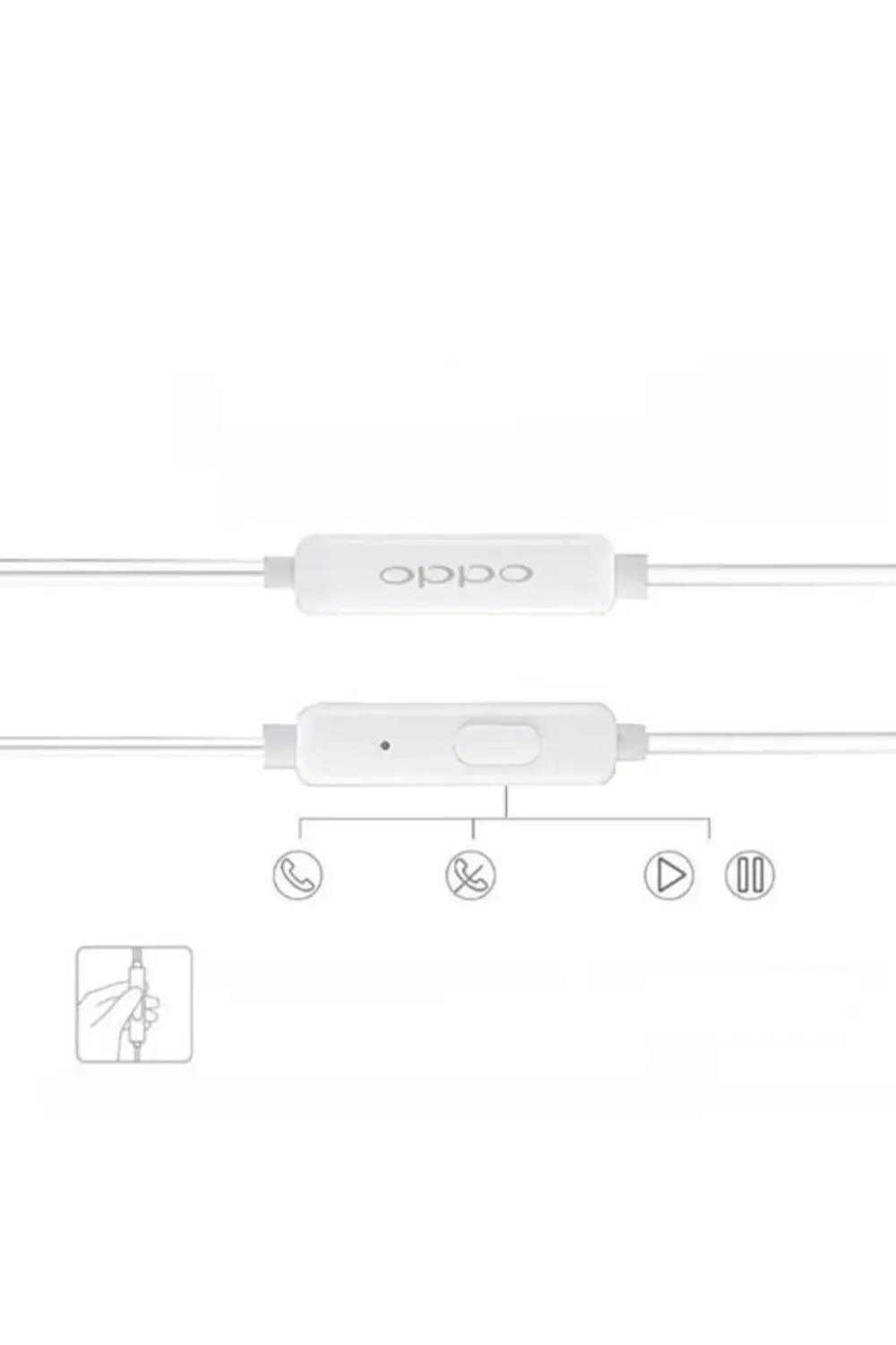 Oppo A15s Kulaklık Mh133 3.5mm Jack Microfonlu Kulak Içi