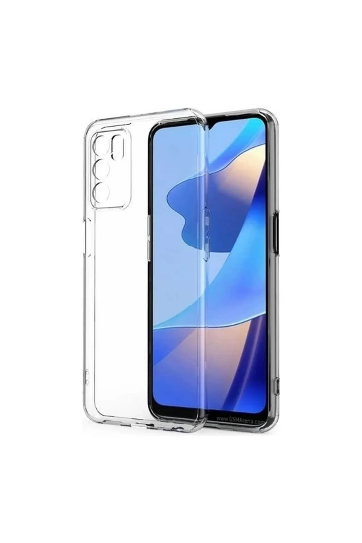 Oppo A16 2.0 MM Korumalı Şeffaf Silikon Kılıf