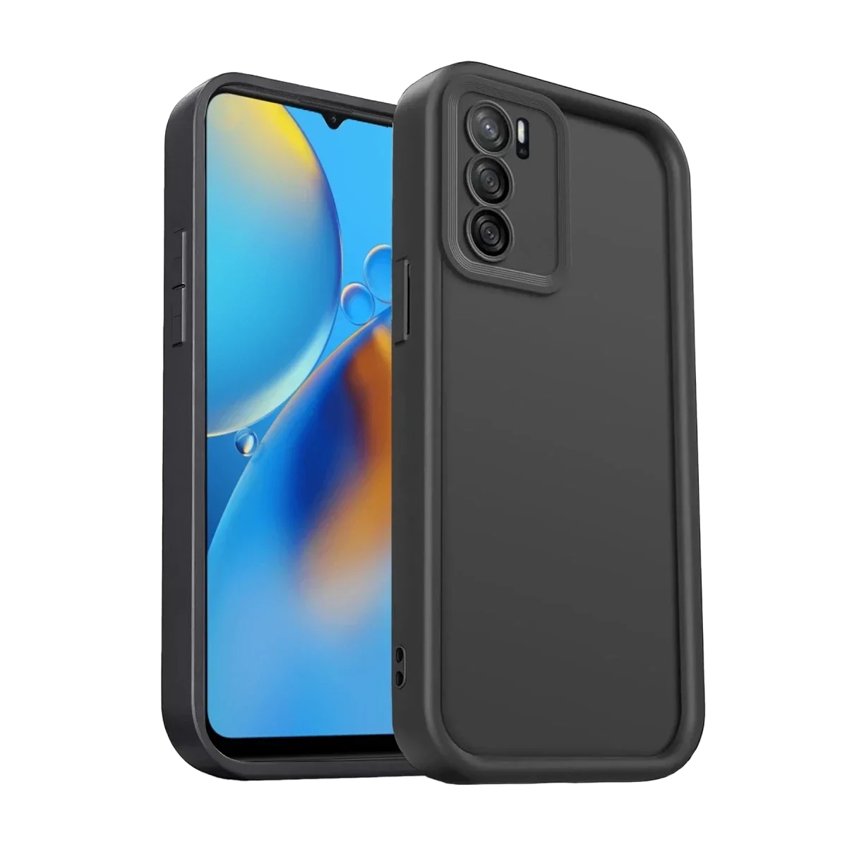 Oppo A16 Kılıf Viera Silikon - Siyah