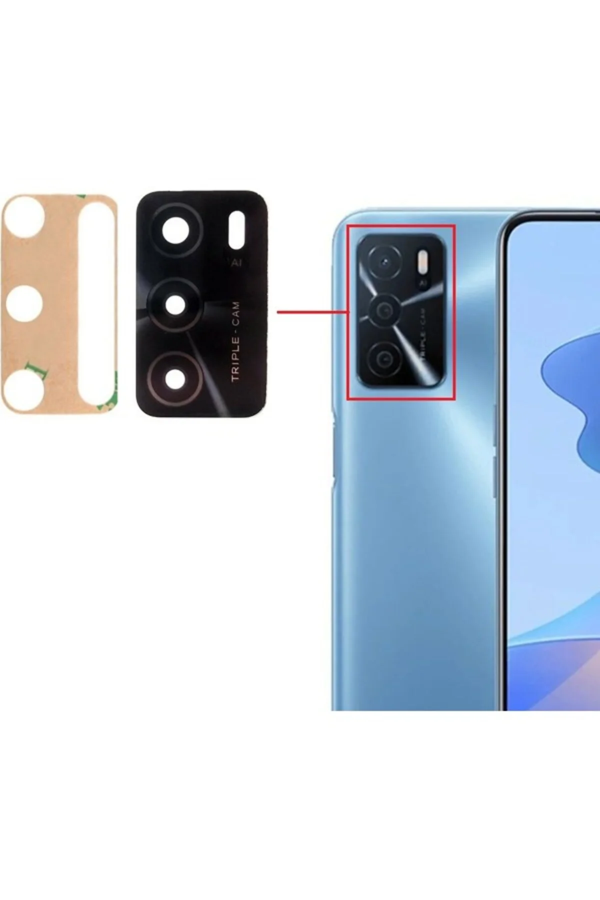 Oppo A16 Uyumlu Kamera Lensi Camı CPH2269
