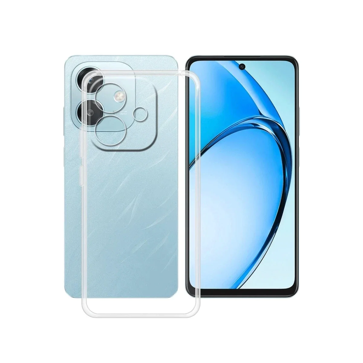 Oppo A3 Kılıf Lüx Şeffaf Silikon