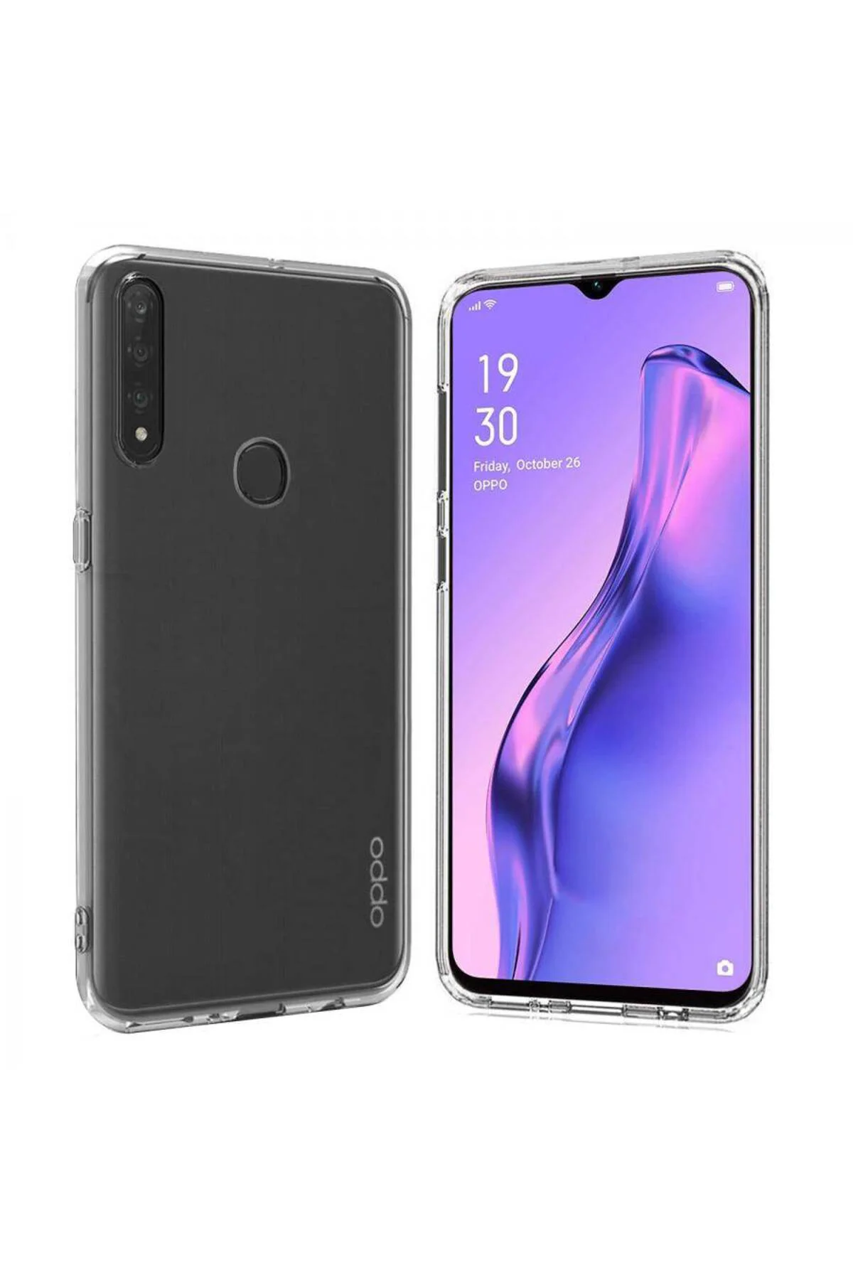 Oppo A31 Ultra İnce Silikon Kılıf Şeffaf
