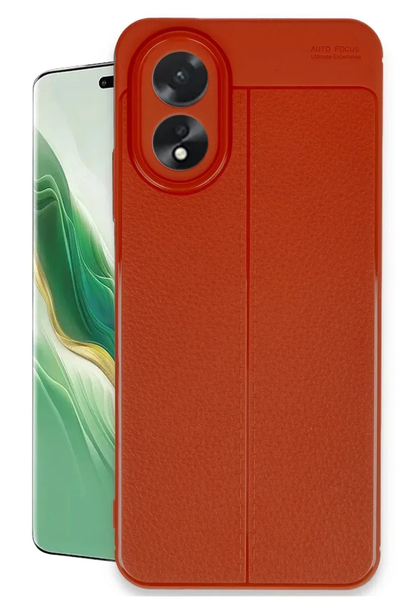 Oppo A38 Kılıf Auto Focus Kapak - Kırmızı Oppo A38 Kılıf Auto Focus Kapak - Kırmızı