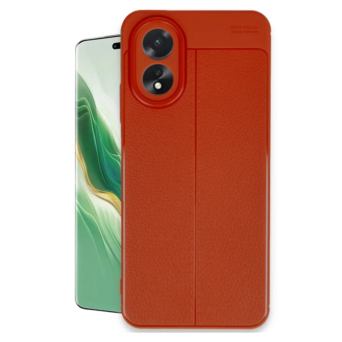Oppo A38 Kılıf Auto Focus Kapak - Kırmızı Oppo A38 Kılıf Auto Focus Kapak - Kırmızı