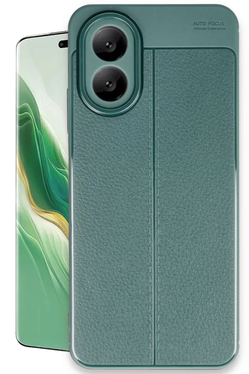 Oppo A38 Kılıf Auto Focus Kapak - Koyu Yeşil Oppo A38 Kılıf Auto Focus Kapak - Koyu Yeşil
