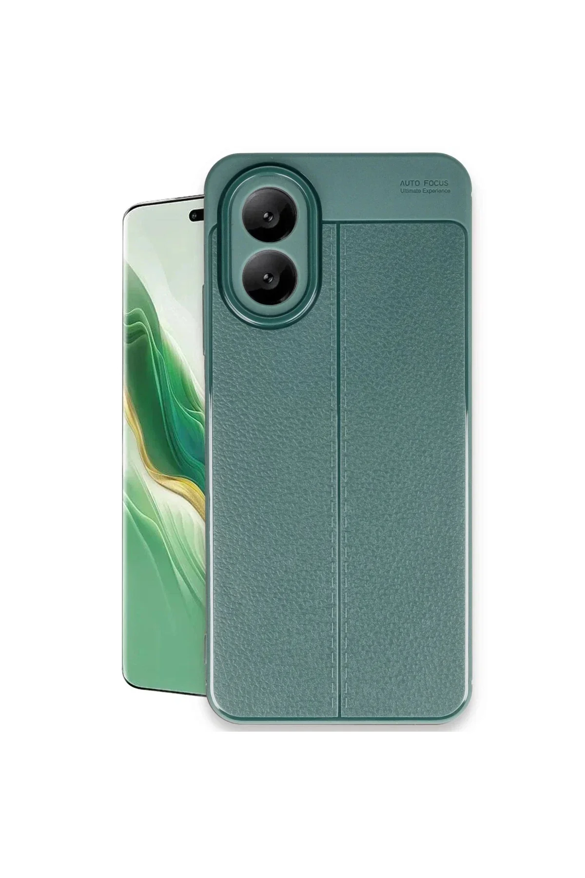 Oppo A38 Kılıf Auto Focus Kapak - Koyu Yeşil Oppo A38 Kılıf Auto Focus Kapak - Koyu Yeşil