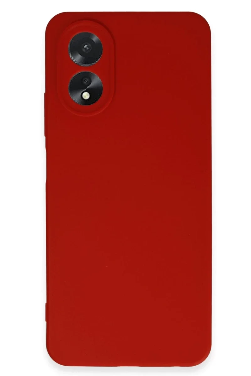 Oppo A38 Kılıf First Silikon - Kırmızı Oppo A38 Kılıf First Silikon - Kırmızı