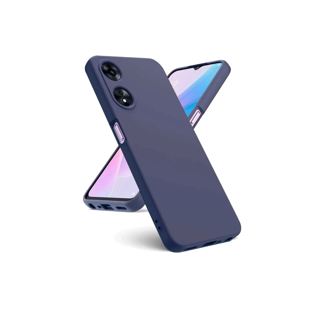 Oppo A38 Kılıf First Silikon - Lacivert Oppo A38 Kılıf First Silikon - Lacivert