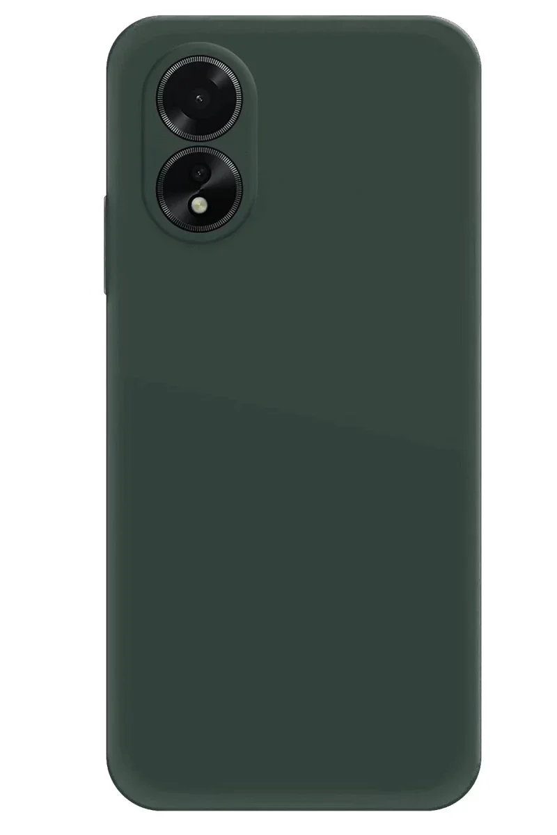 Oppo A38 Kılıf First Silikon - Koyu Yeşil Oppo A38 Kılıf First Silikon - Koyu Yeşil