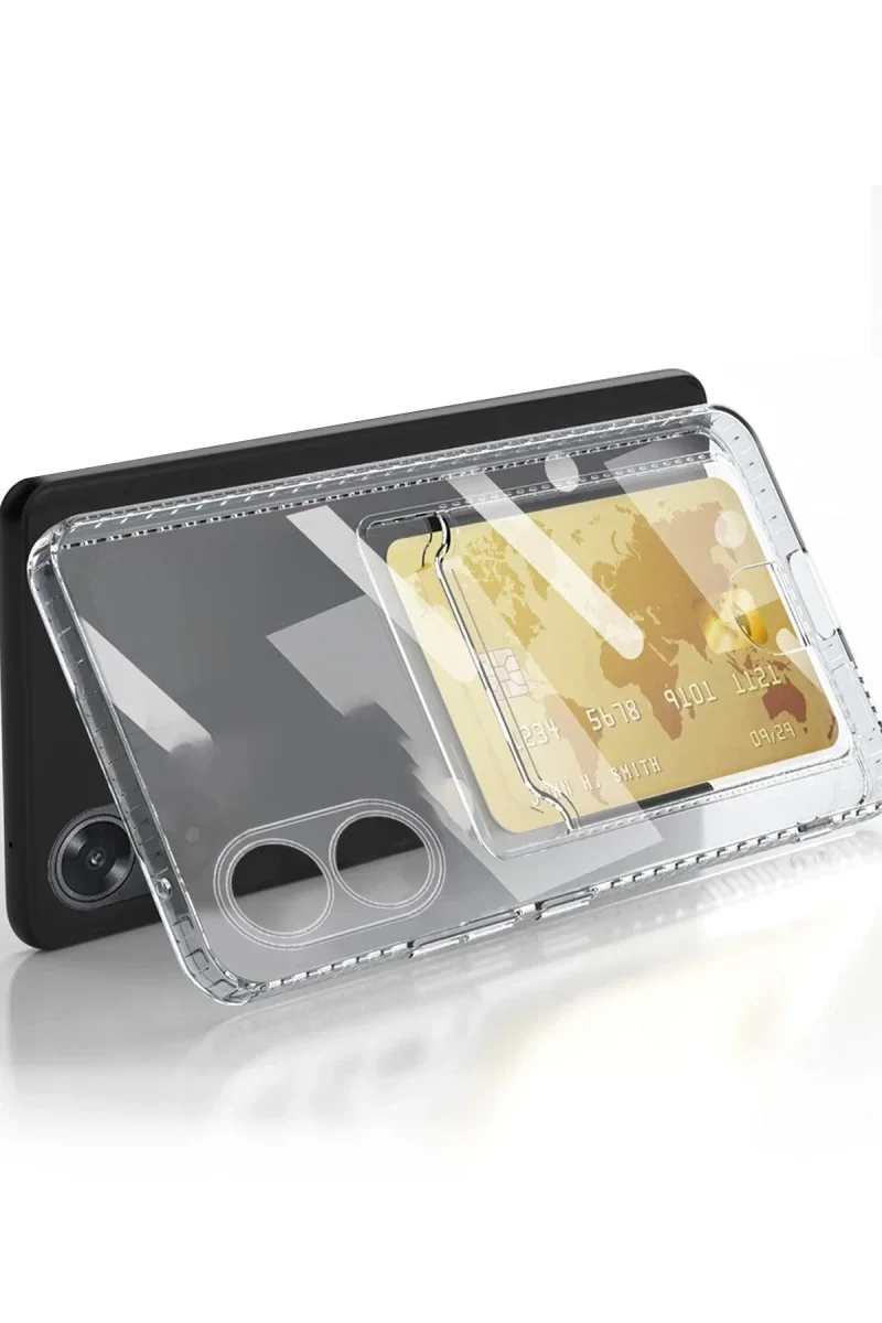 Oppo A38 Kılıf Kart Şeffaf Silikon - Şeffaf Oppo A38 Kılıf Kart Şeffaf Silikon - Şeffaf