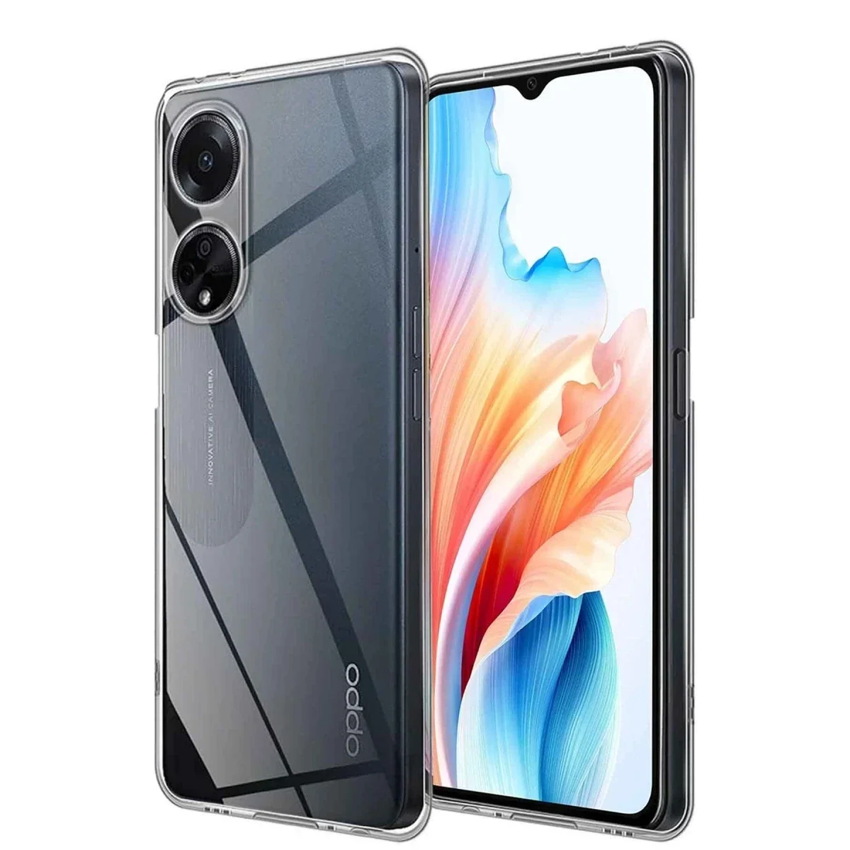 Oppo A38 Kılıf Lüx Şeffaf Silikon Oppo A38 Kılıf Lüx Şeffaf Silikon