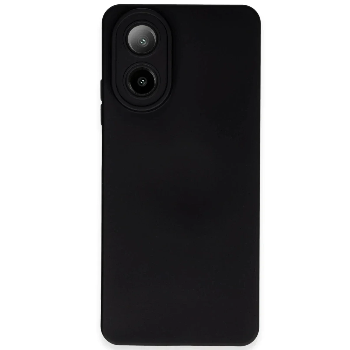 Oppo A38 Kılıf Nano içi Kadife Silikon - Siyah