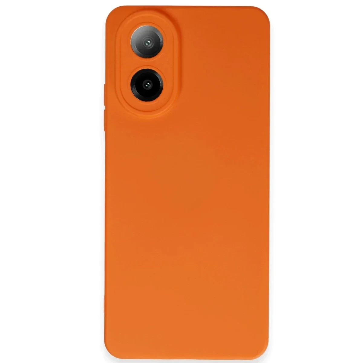 Oppo A38 Kılıf Nano içi Kadife Silikon - Turuncu Oppo A38 Kılıf Nano içi Kadife Silikon - Turuncu