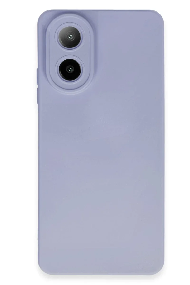 Oppo A38 Kılıf Nano içi Kadife Silikon - Lila