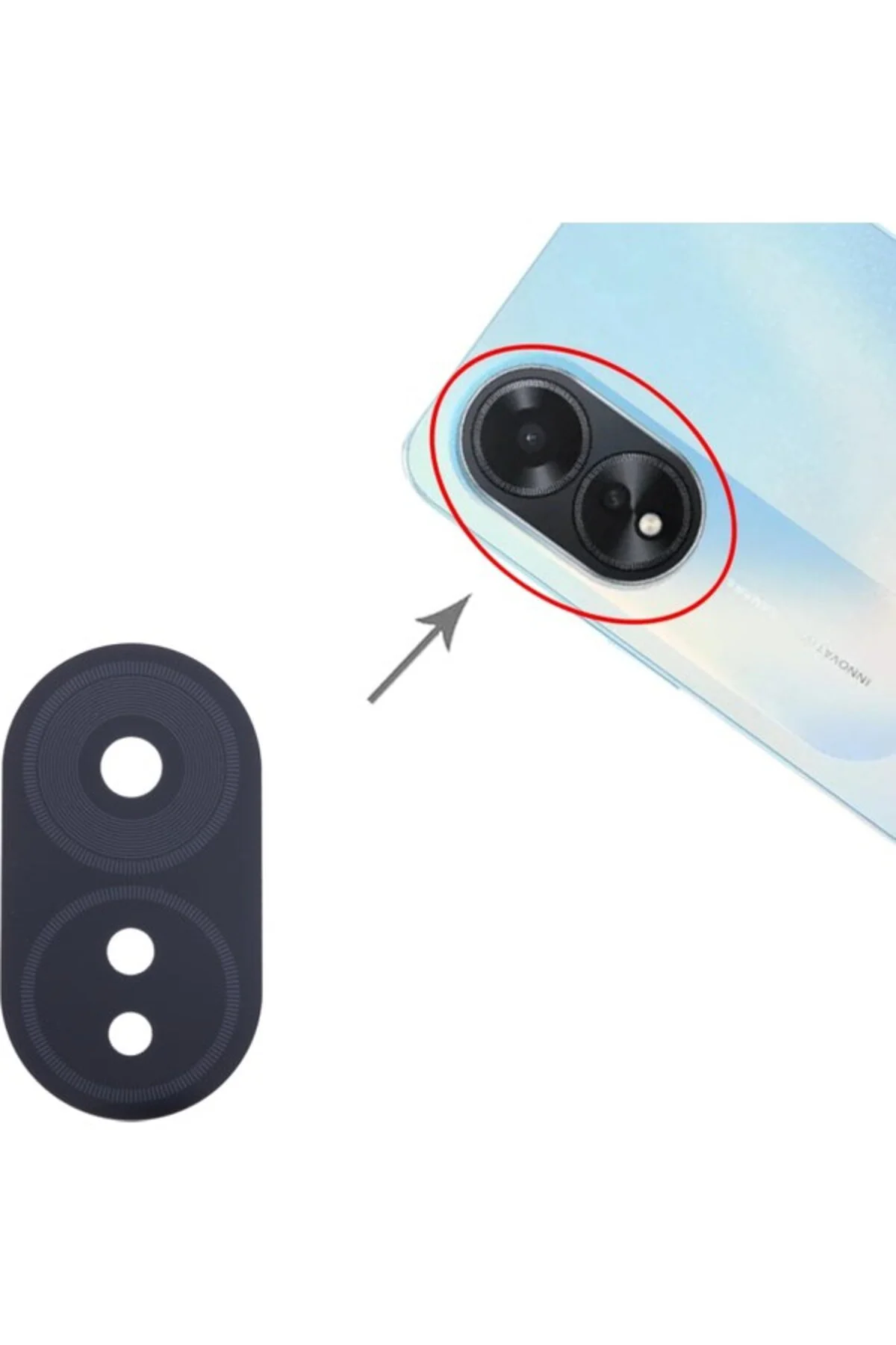 Oppo A38 Uyumlu Kamera Lensi Cam CPH2579
