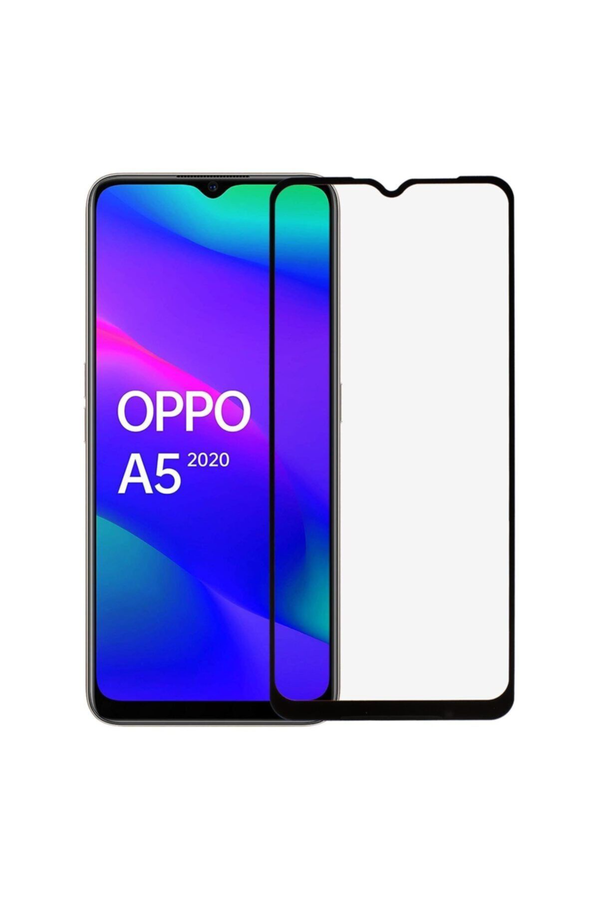 Oppo A5 2020 Siyah Seramik Nano Ekran Koruyucu Tam Kaplayan Kırıl