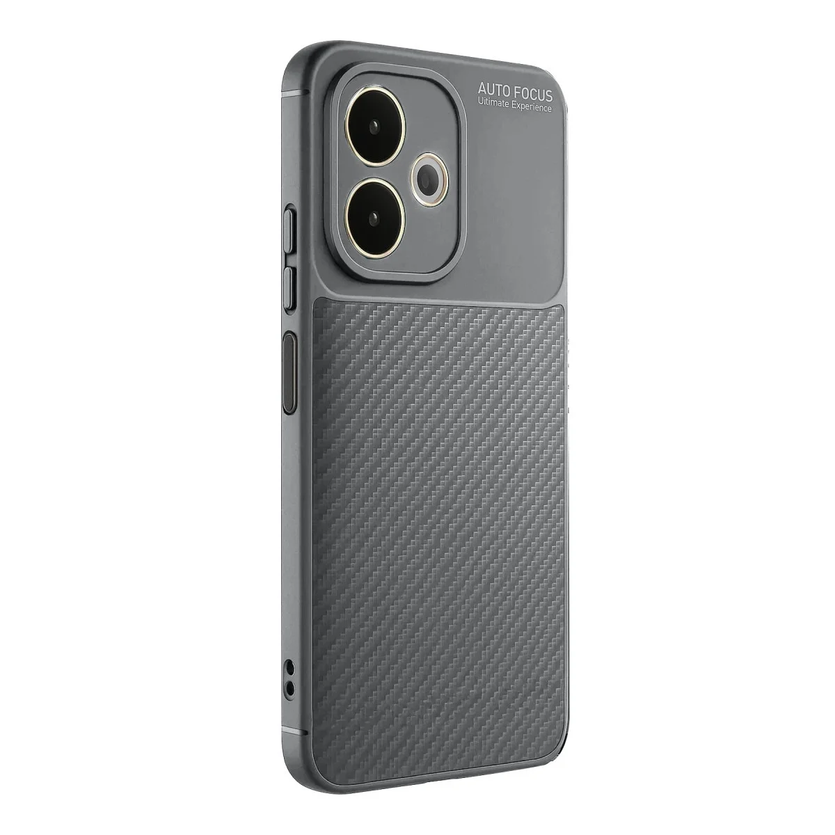 Oppo A5 Pro 4g Kılıf Auto Focus Karbon Kapak - Gri Oppo A5 Pro 4g Kılıf Auto Focus Karbon Kapak - Gri