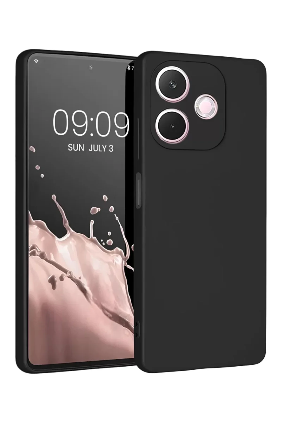 Oppo A5 Pro Premium Siyah Silikon Kılıf