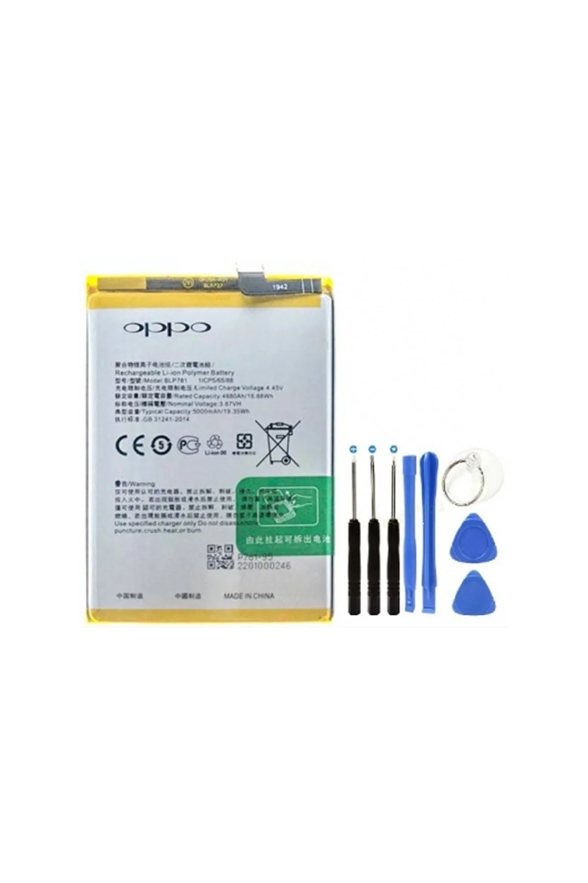 Oppo A52-a72-a92 Pil Batarya Blp781 + Tamir Seti