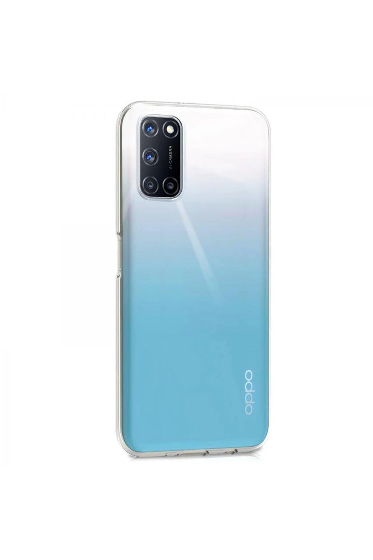 Oppo A52 Ultra İnce Silikon Kılıf Şeffaf