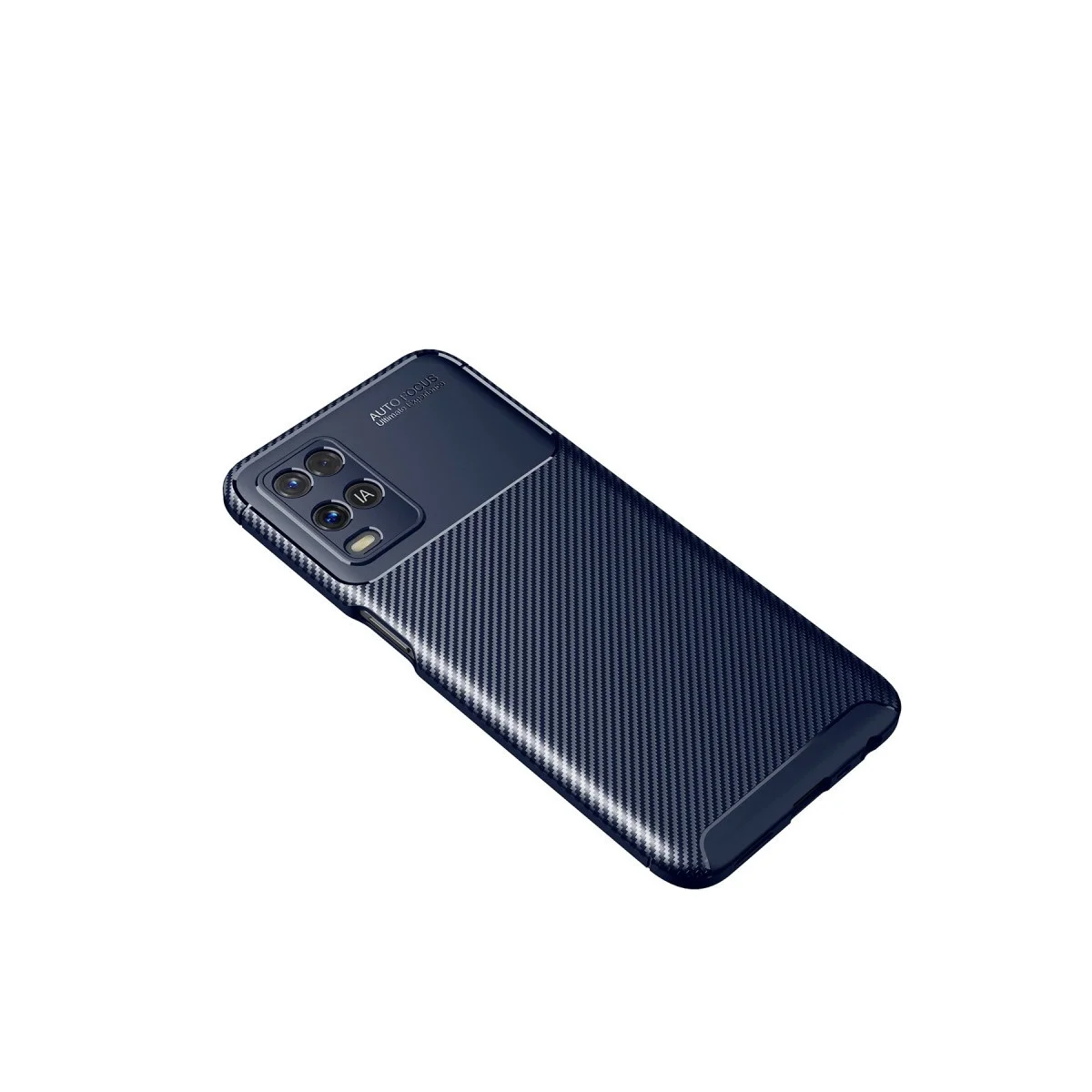 Oppo A54 4g Kılıf Auto Focus Karbon Kapak - Lacivert Oppo A54 4g Kılıf Auto Focus Karbon Kapak - Lacivert