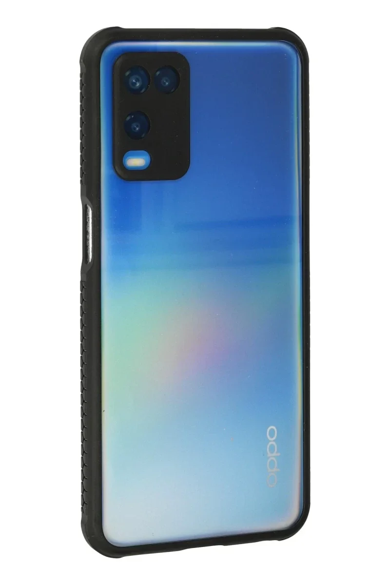 Oppo A54 4G Kılıf Miami Şeffaf Silikon - Siyah