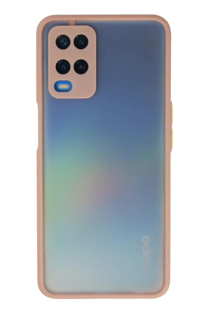 Oppo A54 4G Kılıf Montreal Silikon Kapak - Pembe Oppo A54 4G Kılıf Montreal Silikon Kapak - Pembe
