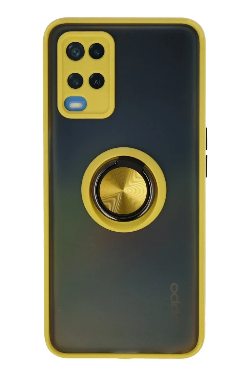 Oppo A54 4G Kılıf Montreal Yüzüklü Silikon Kapak - Sarı Fiyatı, Yorumları ve Özellikleri