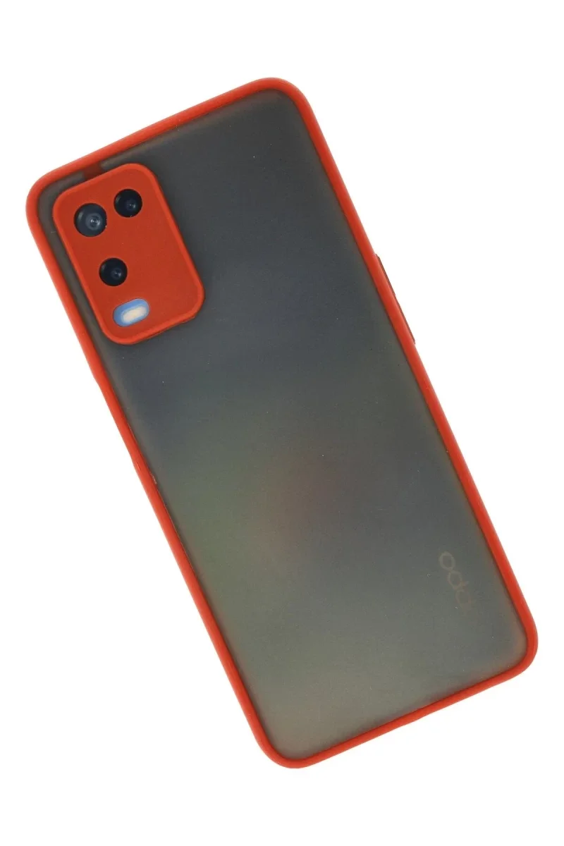 Oppo A54 4G Kılıf Montreal Silikon Kapak - Kırmızı