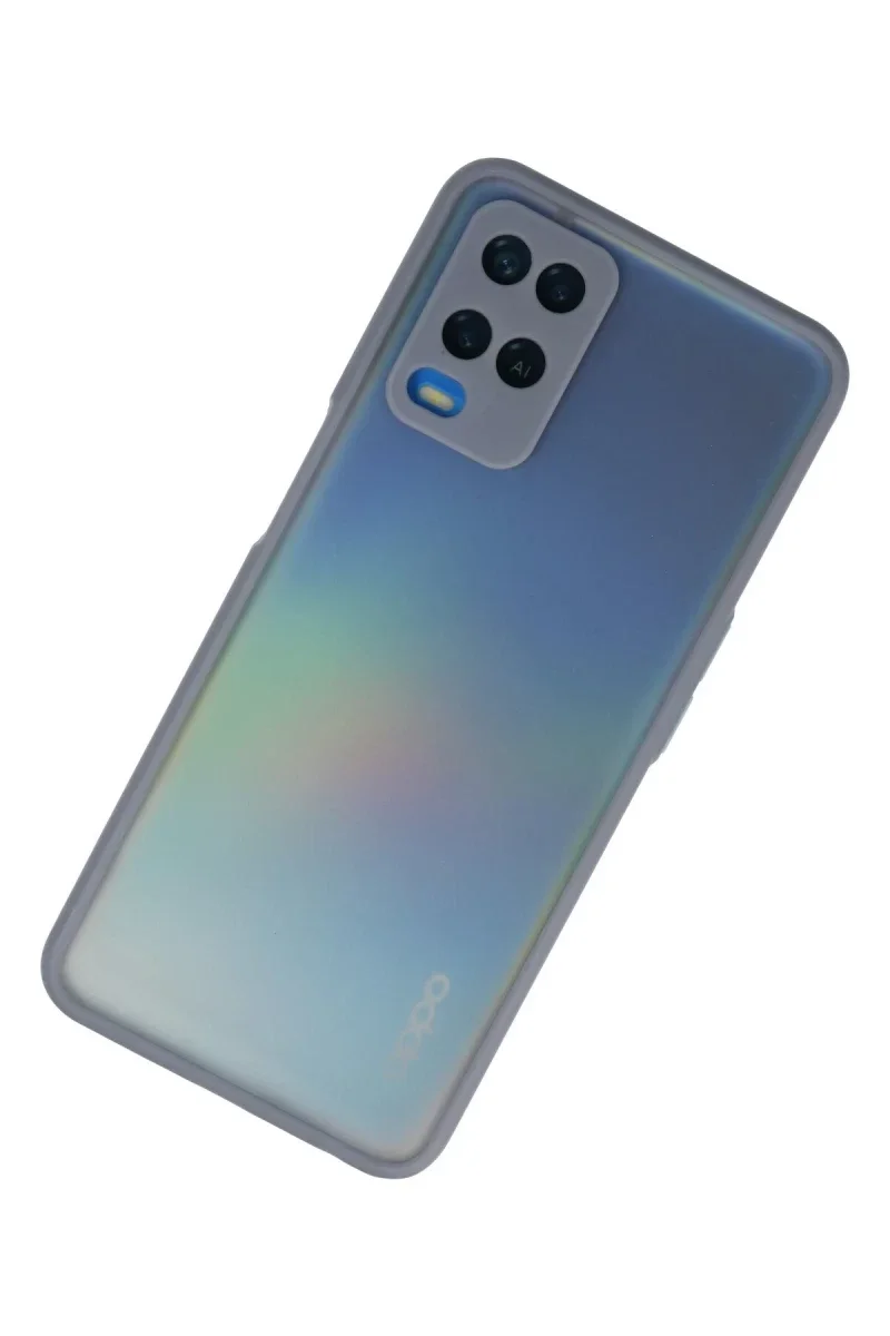 Oppo A54 4G Kılıf Montreal Silikon Kapak - Gri