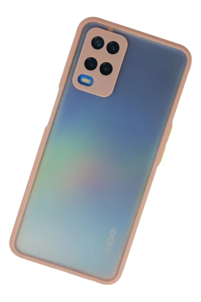 Oppo A54 4G Kılıf Montreal Silikon Kapak - Pembe Oppo A54 4G Kılıf Montreal Silikon Kapak - Pembe