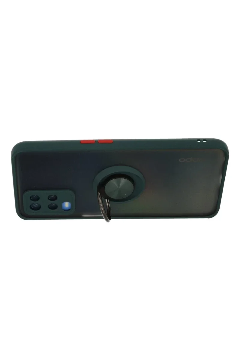 Oppo A54 4G Kılıf Montreal Yüzüklü Silikon Kapak - Yeşil Oppo A54 4G Kılıf Montreal Yüzüklü Silikon Kapak - Yeşil