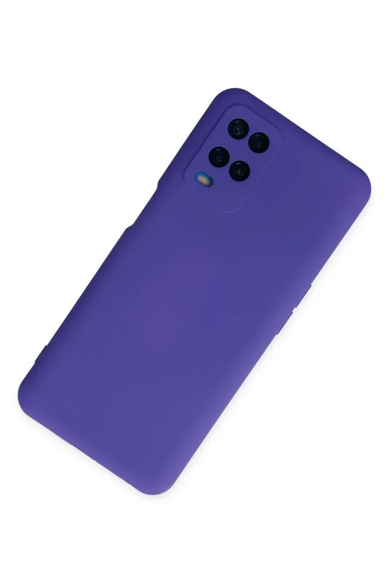 Oppo A54 4G Kılıf Nano içi Kadife Silikon - Mor